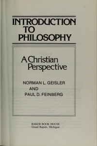 Image of Introduction To Philosophy : a christian perspective (Trawas)